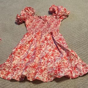 floral pink dress
